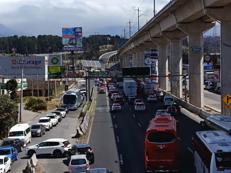 bloquean la carretera mexico toluca por desabasto de agua en ocoyoacac 710981