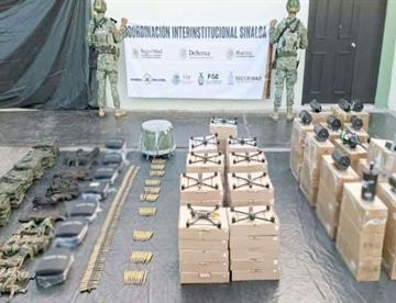 incautan al crimen 48 drones y un arsenal en sinaloa focus 0 0 360 276 85THm7